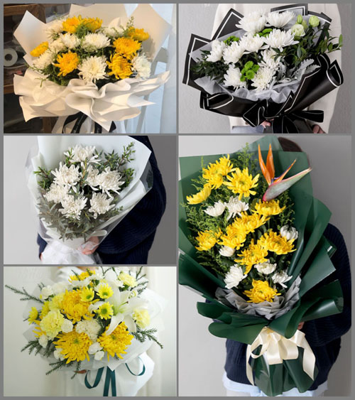 山东莱芜莱城区高庄街道关帝庙村白事花束代送